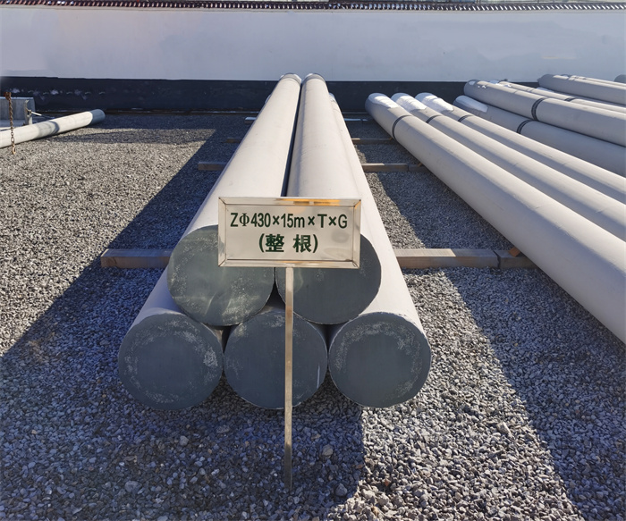 武隆430×15米×T×G终端电线杆